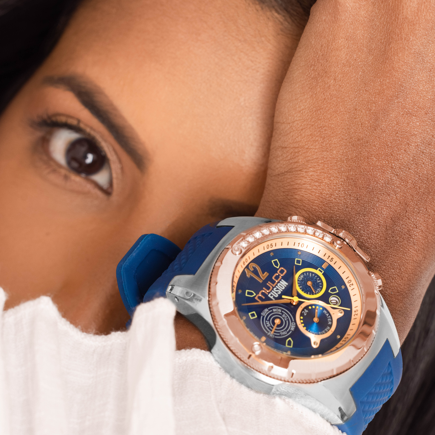 Watch Azul Reloj Mulco para Dama Blue Marine Fusión – Mulco Watches Venezuela